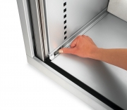 Armoire à rideau lamelles verticales PV plus