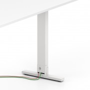 Standard TWork solution, intermediate leg that can be cabled, for creating multi-user desks